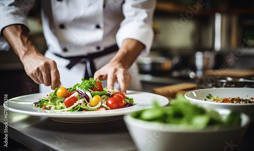 chef preparing food  Generative AI