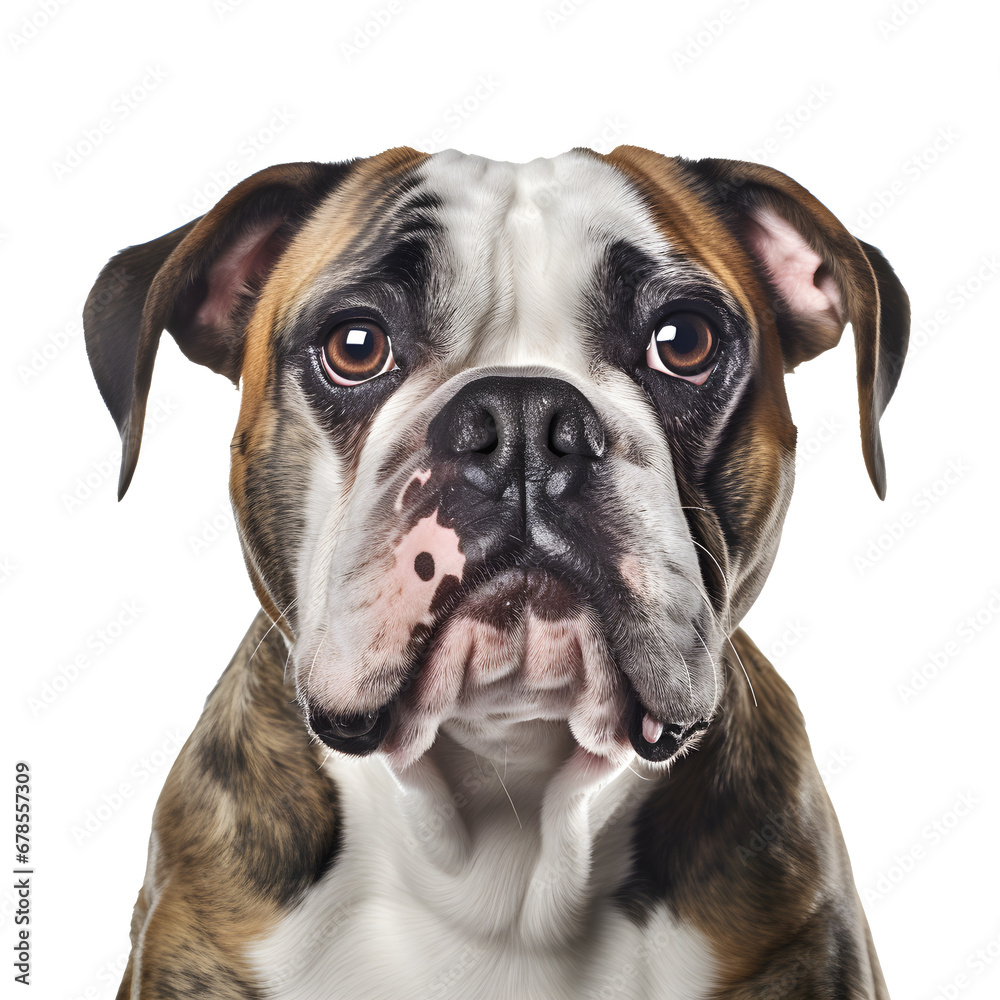 portrait of bulldog isolated on transparent background - design element PNG cutout portrait of bulldog isolated on transparent background - design element PNG cutout