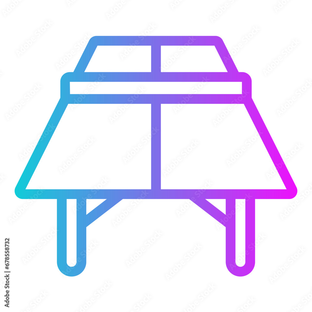 Ping Pong Gradient Style Design Icon Ping Pong Gradient Style Design Icon