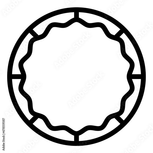 Rings Line Style Design Icon