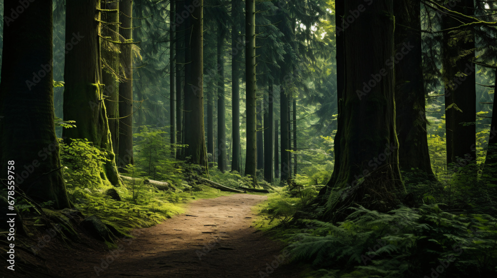 A path through a forest