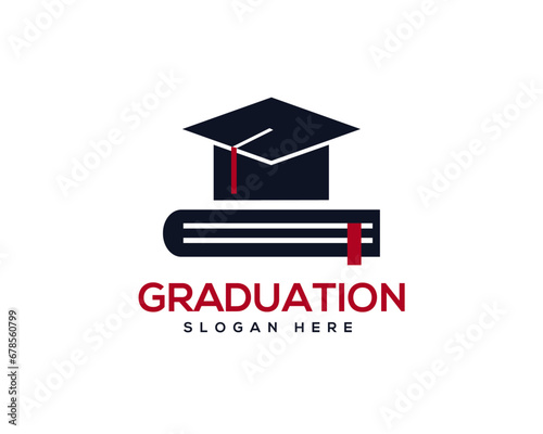 Graduation logo design. Education logo template. Graduation logo template.