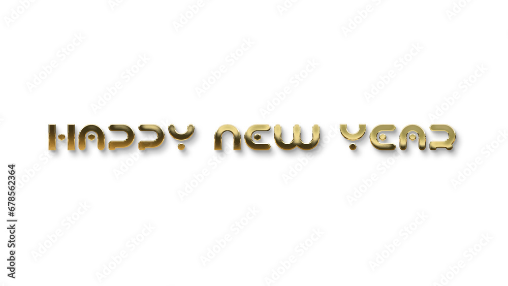 golden happy new year text calligraphy transparent png for posters and banner and also for social media creative golden happy new year text calligraphy transparent png for posters and banner and also for social media creative