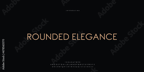 Elegant Font Uppercase Lowercase and Number. Classic Lettering Minimal Fashion Designs. Typography modern Sen Serif fonts regular decorative vintage concept. vector illustration