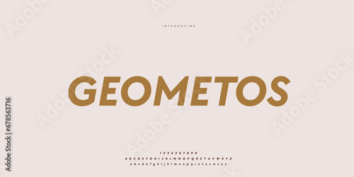 Elegant Font Uppercase Lowercase and Number. Classic Lettering Minimal Fashion Designs. Typography modern Sen Serif fonts regular decorative vintage concept. vector illustration