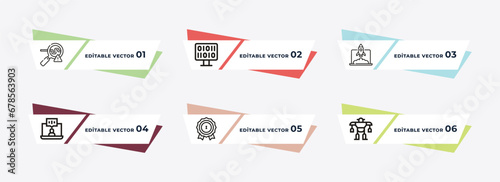 detection, binary, rocket, voice recognition, recognition, exoskeleton outline icons. editable vector from artificial intellegence concept.