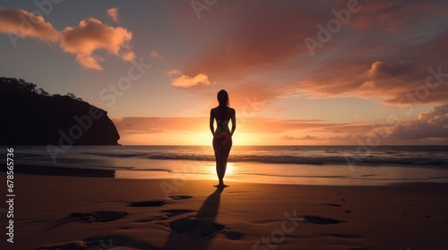surfer at sunset © Farda