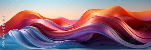 Abstract Colorful Gradient 3D Wave Background , Banner Image For Website, Background abstract , Desktop Wallpaper