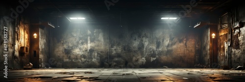 Abstract Image Dark Room Concrete Floor , Banner Image For Website, Background abstract , Desktop Wallpaper