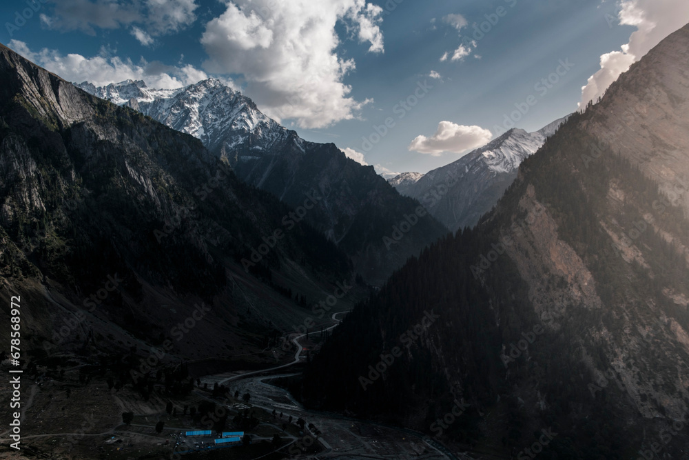 Zoji la pass is one of the most dangerous road in the world. the road is very narrow so if two truck meet each other, it will be a problem. But this road has amazing view because of the himalayas