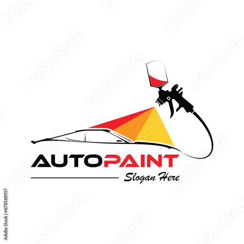 autopaint logo template, Perfect logo for business related to automotive industry
