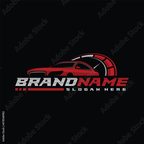 vector design logo car speed automatic, Perfect logo for business related to automotive industry.
