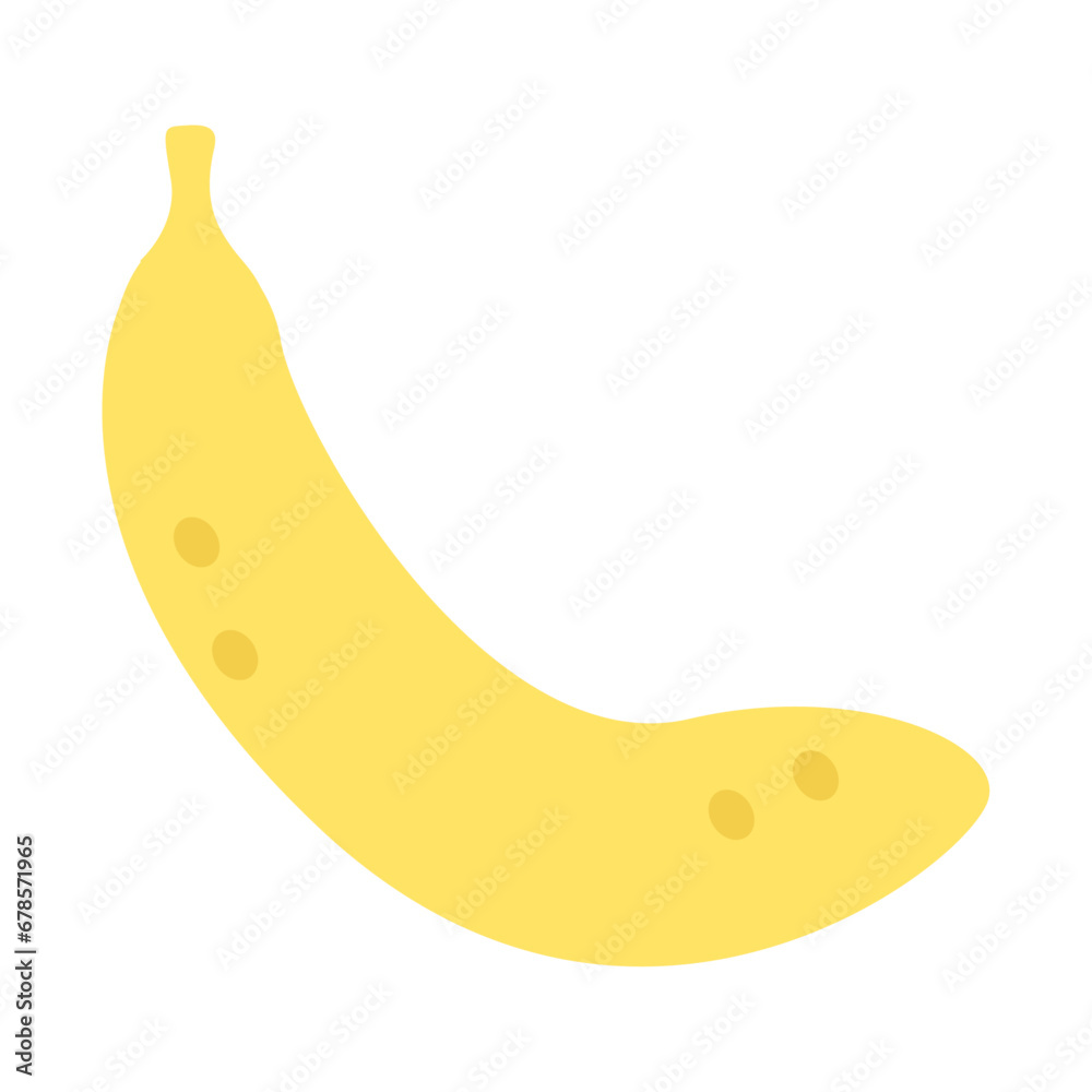 Banana icon isolated on white background. fresh yellow tropical fruit vector illustration