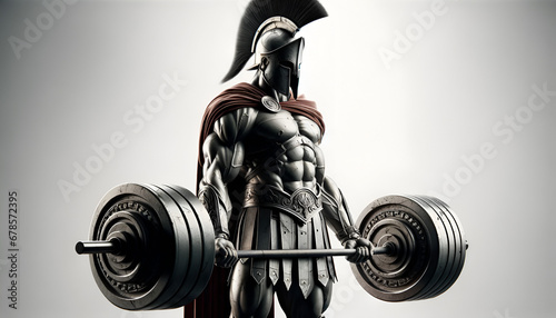 Spartaner hebt schweres Gewicht
