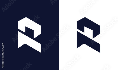 R letter logo design vector template