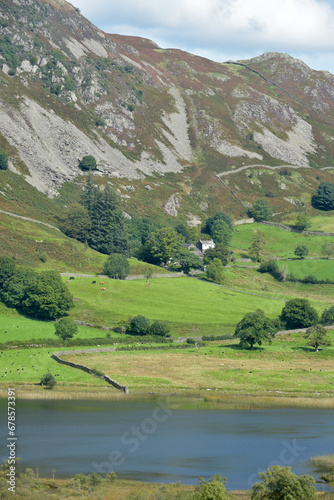 Obraz na płótnie The small lake of Langdale Tarn in the valley of Little Langdale in the Lake District w salonie