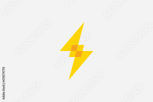 lightning electric logo design illustration vector template