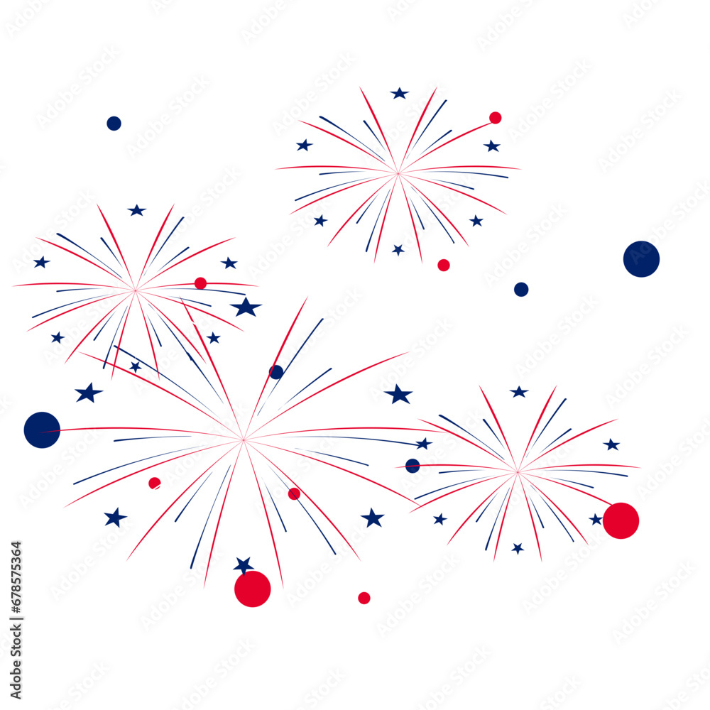 Fireworks celebrate Australia's Independence Day. Mealistic and detailed of a spectacular fireworks, colorful, bright, festive, celebration, independence day, new year, christmas, diwali, eid