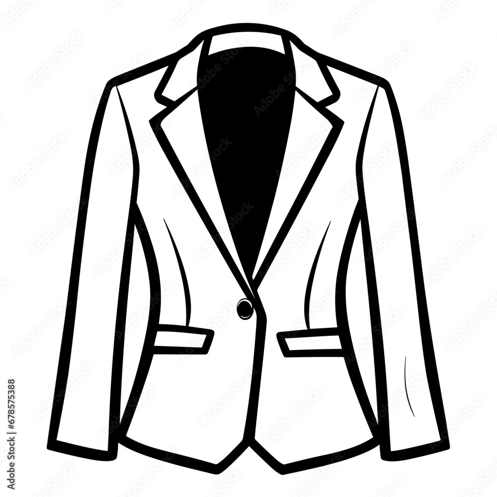 Simple Silhouette Vector of Woman’s Suit Simple Silhouette Vector of Woman’s Suit