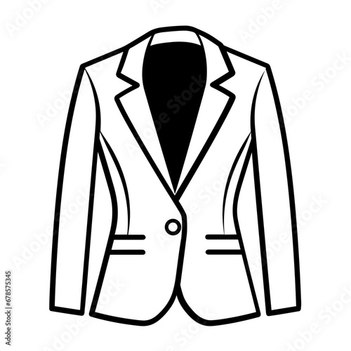 Simple Silhouette Vector of Woman’s Suit 