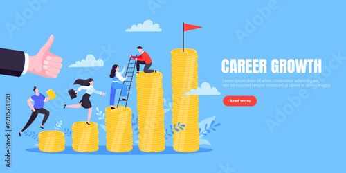 Business mentor helps improve career and money stacks growing.