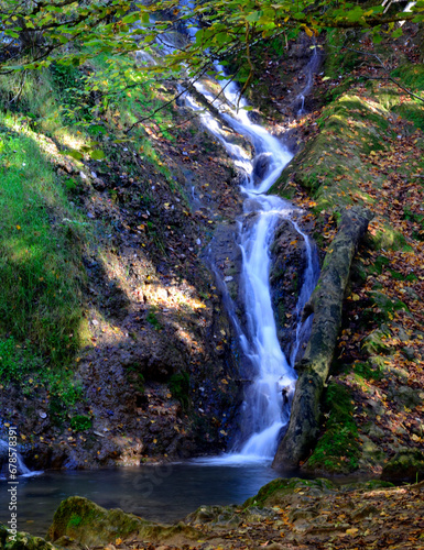 Herrerías Waterfall on the Inglares River. Berganzo. Basque Country. Spain photo