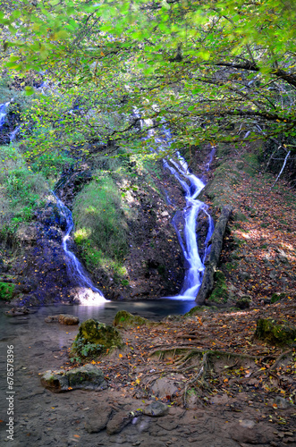 Herrerías Waterfall on the Inglares River. Berganzo. Basque Country. Spain photo