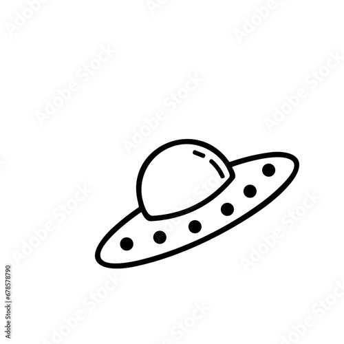 hand draw doddle space vector flat