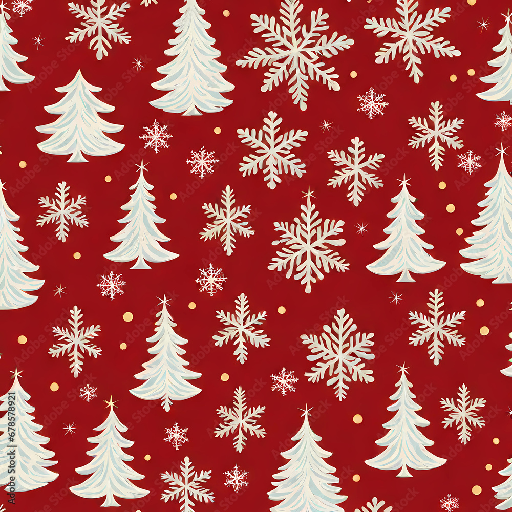 Christmas background with snowflakes