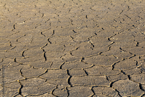 Wall texture soil dry crack pattern of drought lack of water of nature brown old broken background