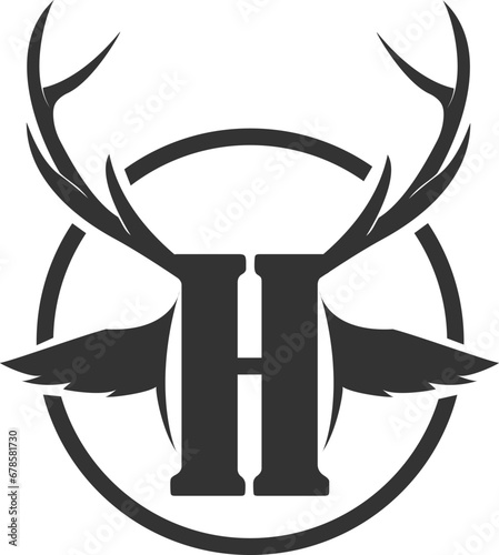 Basic RGB deer and duck hunter logo