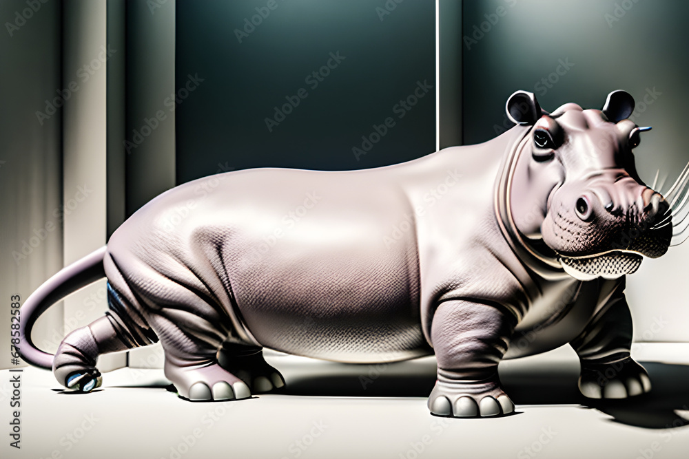 majestic hippopotamus.
Generative AI