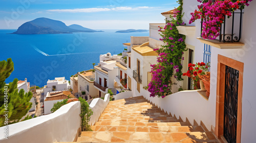 Altea old town with narrow streets