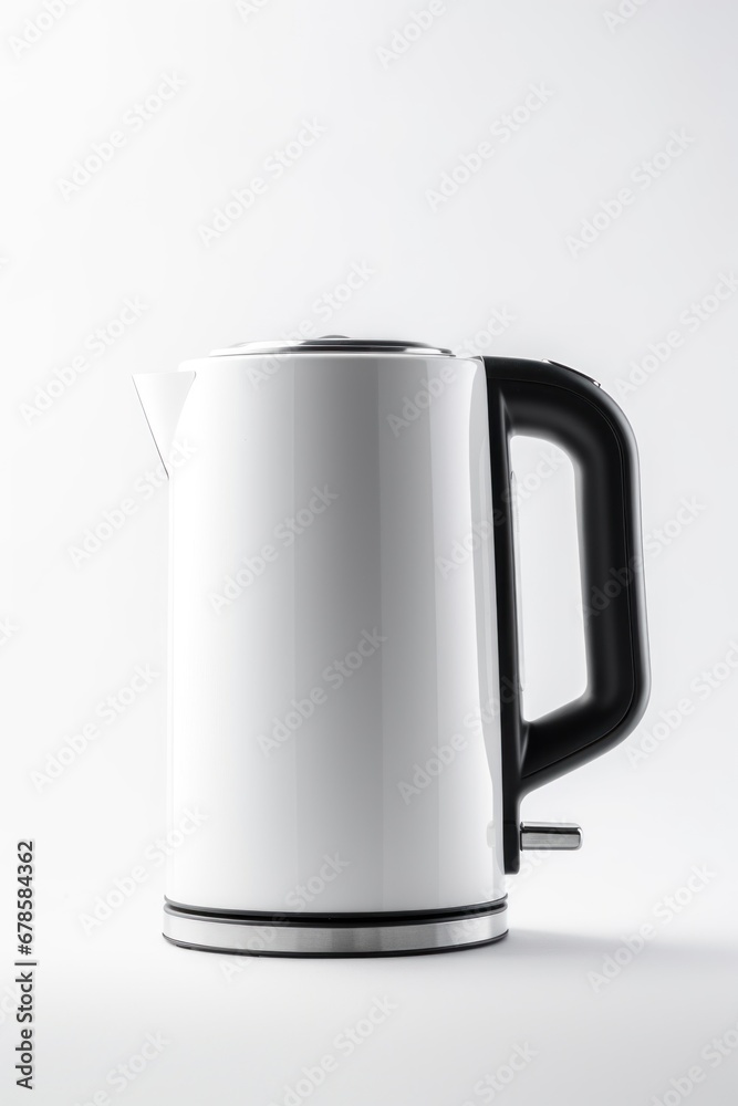 Minimalistic White electric kettle isolated on white Minimalistic White electric kettle isolated on white