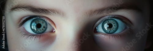 Child with Anisocoria and Unequal Pupil Sizes Undergoing Vision Tests