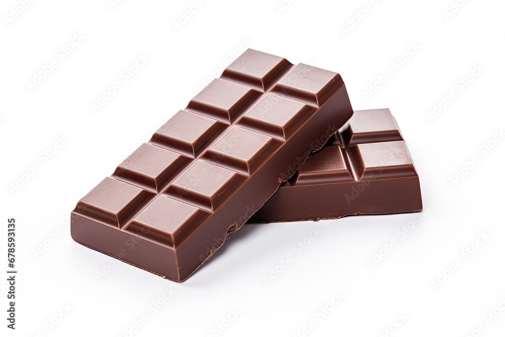 Decadent delight. Indulge in richness of dark chocolate on white background isolated. Sweet. Flavors in every bite. Bittersweet temptation Decadent delight. Indulge in richness of dark chocolate on white background isolated. Sweet. Flavors in every bite. Bittersweet temptation