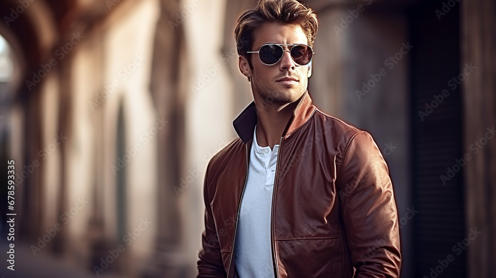 fashion man in sunglasses outside fashion man in sunglasses outside