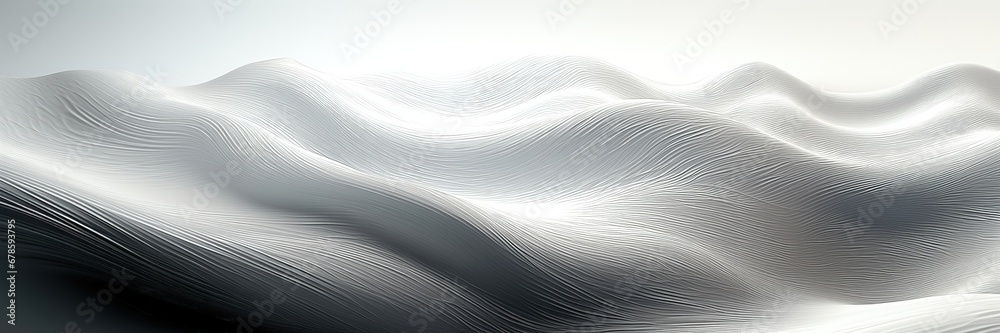 An abstract wallpaper with a white background, in a wide format, creating a visually captivating and dynamic composition that conveys a sense of fluidity and natural elegance. Illustration An abstract wallpaper with a white background, in a wide format, creating a visually captivating and dynamic composition that conveys a sense of fluidity and natural elegance. Illustration