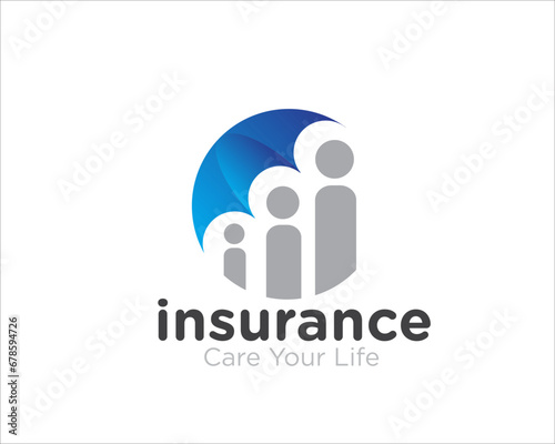family health insurance logo designs for medical protection