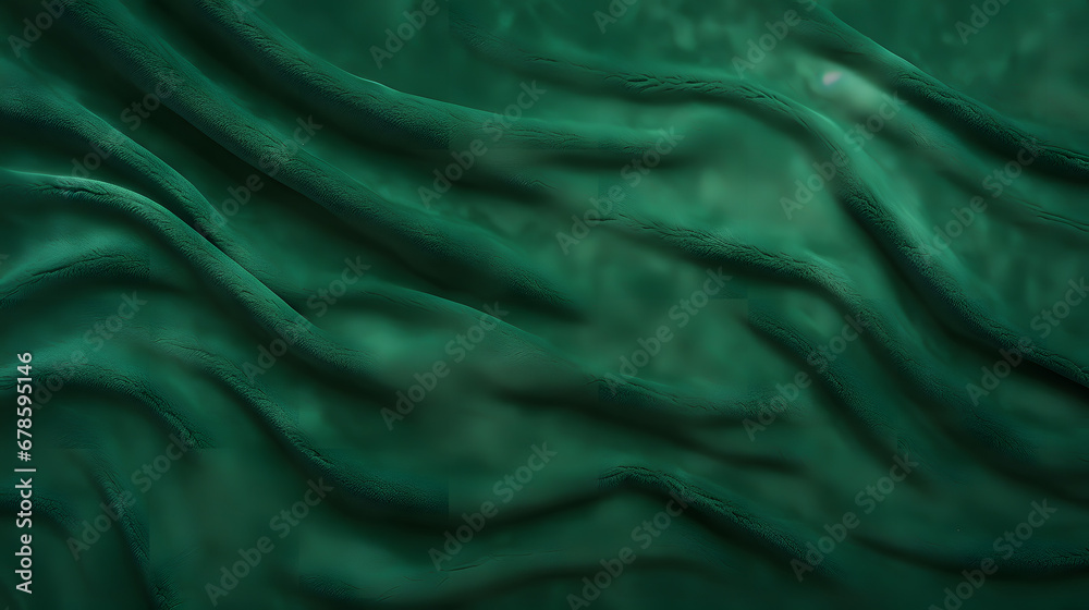 Green velvet fabric texture used as background. Generative Ai. Green velvet fabric texture used as background. Generative Ai.