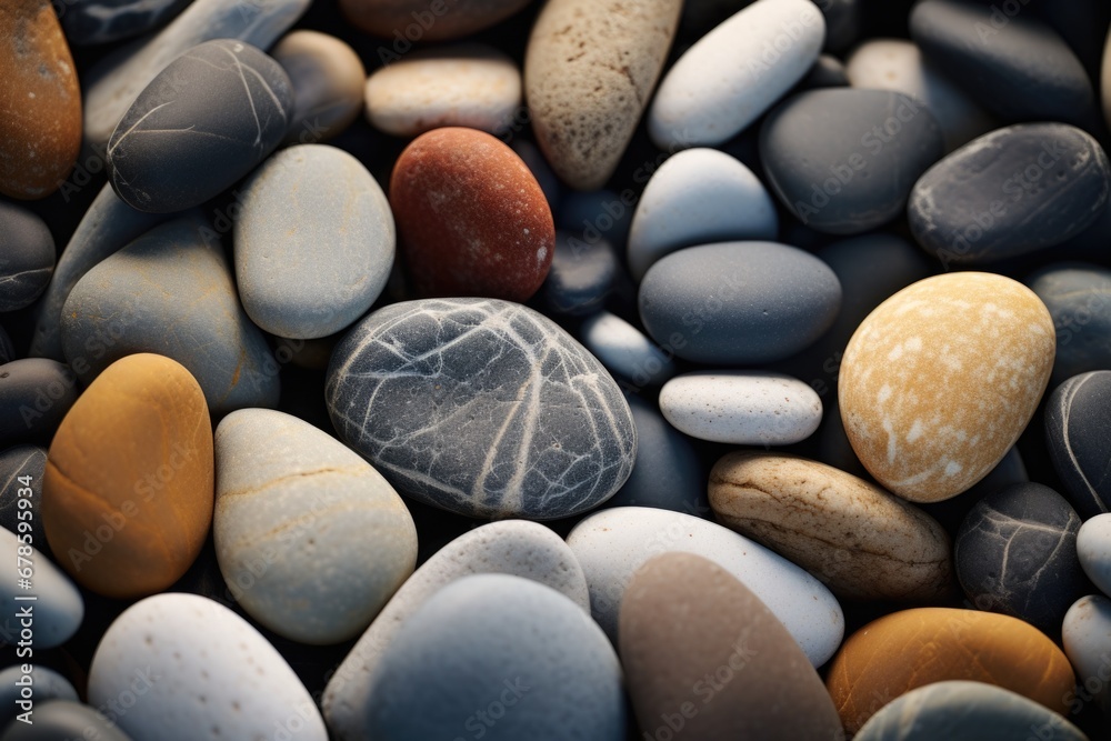A detailed view of a collection of rocks. This image can be used to depict nature, geology, or as a background for various design projects A detailed view of a collection of rocks. This image can be used to depict nature, geology, or as a background for various design projects