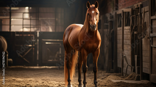 Beautiful brown horse
