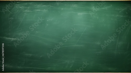 Abstract texture of chalk board, green blackboard or chalkboard background. School learning concept.