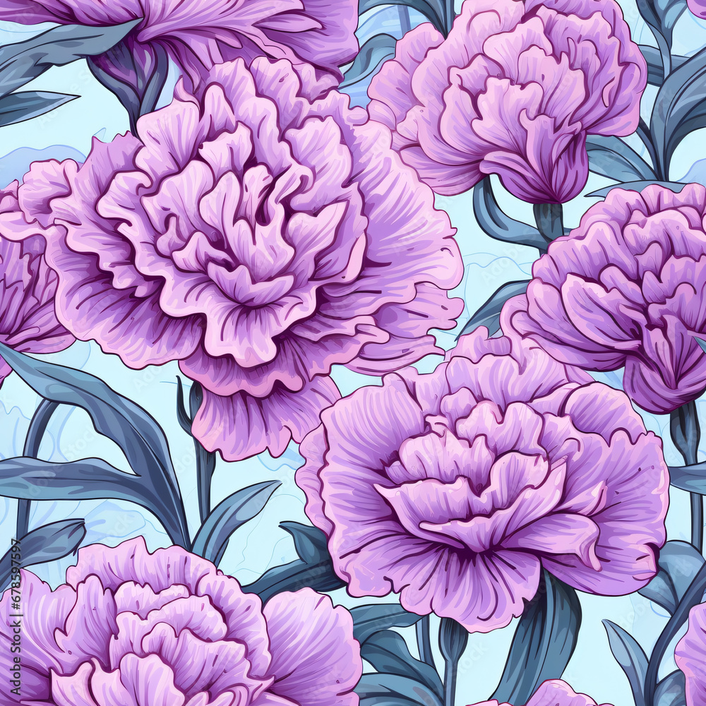 Lavender Seamless pattern floral background