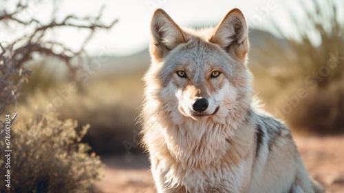 The Joyful Wild Wolf of the Desert