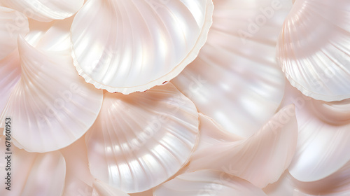 luxury nacre seashell background texture. Generative Ai.