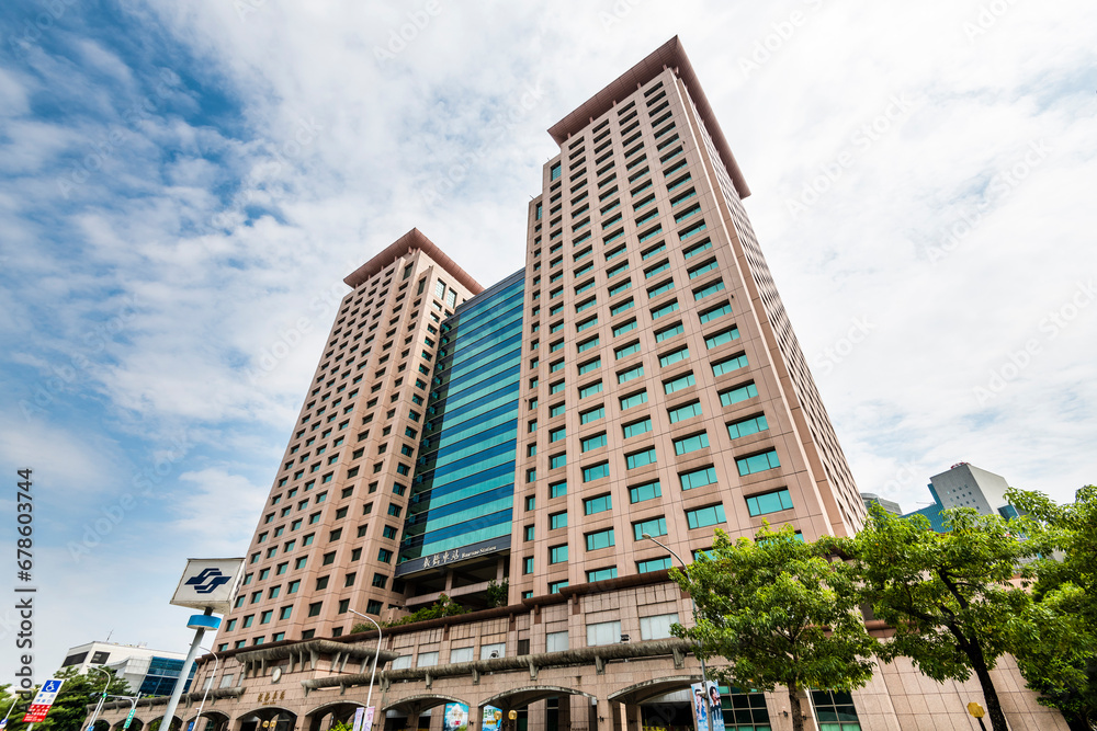 New Taipei City, Taiwan October 15, 2023 Building view of Banqiao