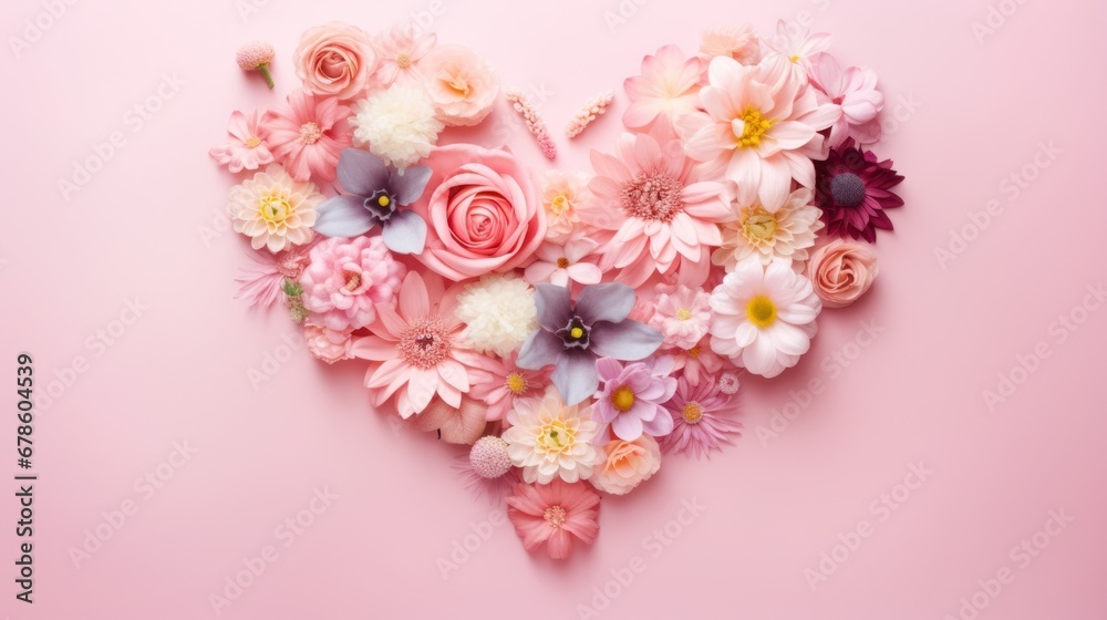 Valentine's Day heart-shaped copy space background Valentine's Day heart-shaped copy space background