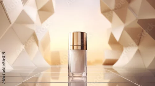 Obraz Luxury product cosmetic packaging with advertising background