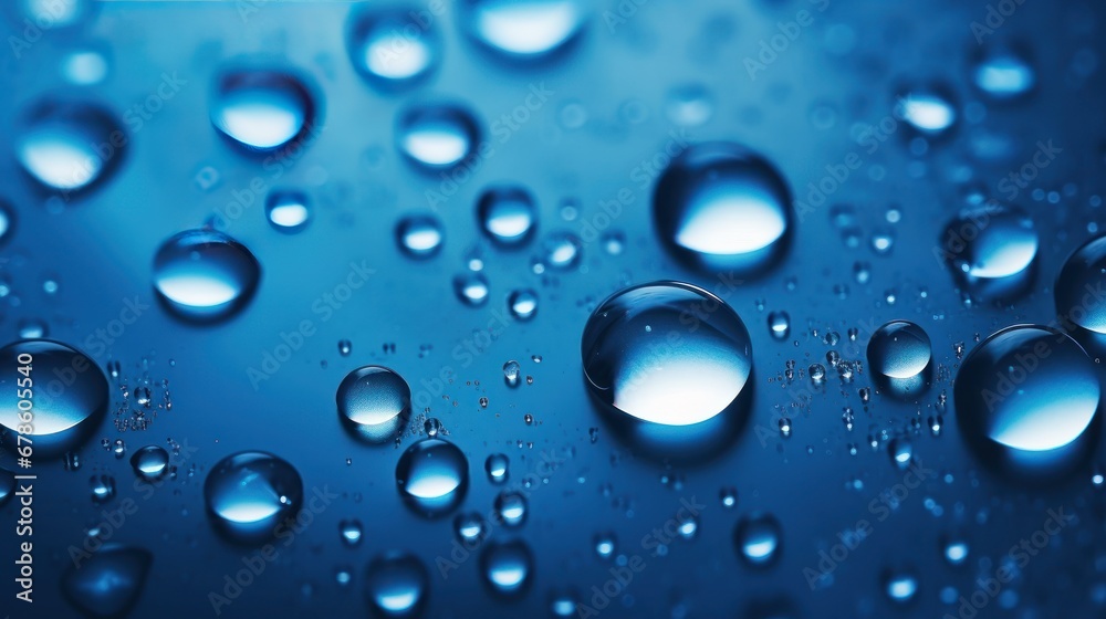 Realistic clear water drops are ready. Rain falls on the glass Realistic clear water drops are ready. Rain falls on the glass